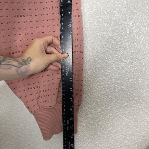 San Diego Padres Sweatshirt Womens XL Pink MLB Baseball Nike Swoosh Sleeve Crop - Picture 9 of 16